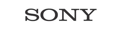 Sony logo in black serif font on a white background.