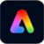 Abstract logo: a stylized letter A formed by a rainbow gradient (red, yellow, green, blue) on a dark square background.