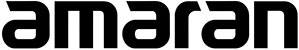Amaran logo in bold black lowercase typography