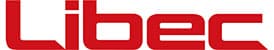 Libec logo in red lettering on a white background